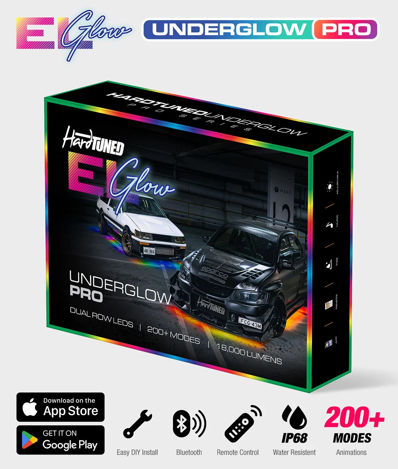 ELGlow® PRO Universal Car Underglow Kit