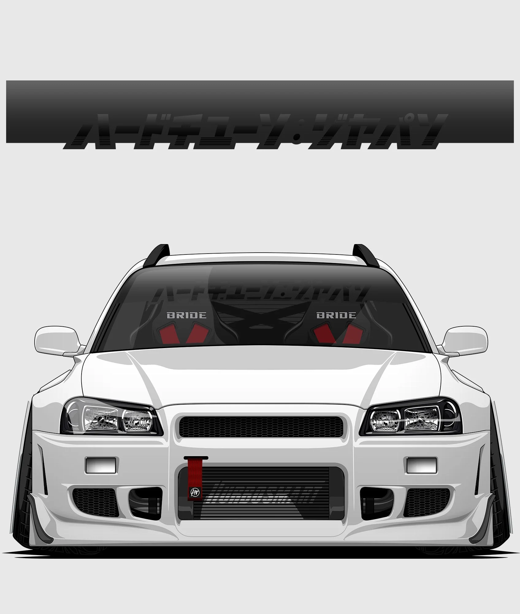 Hardtuned Kanji Window Banner - Stripes - Image 13
