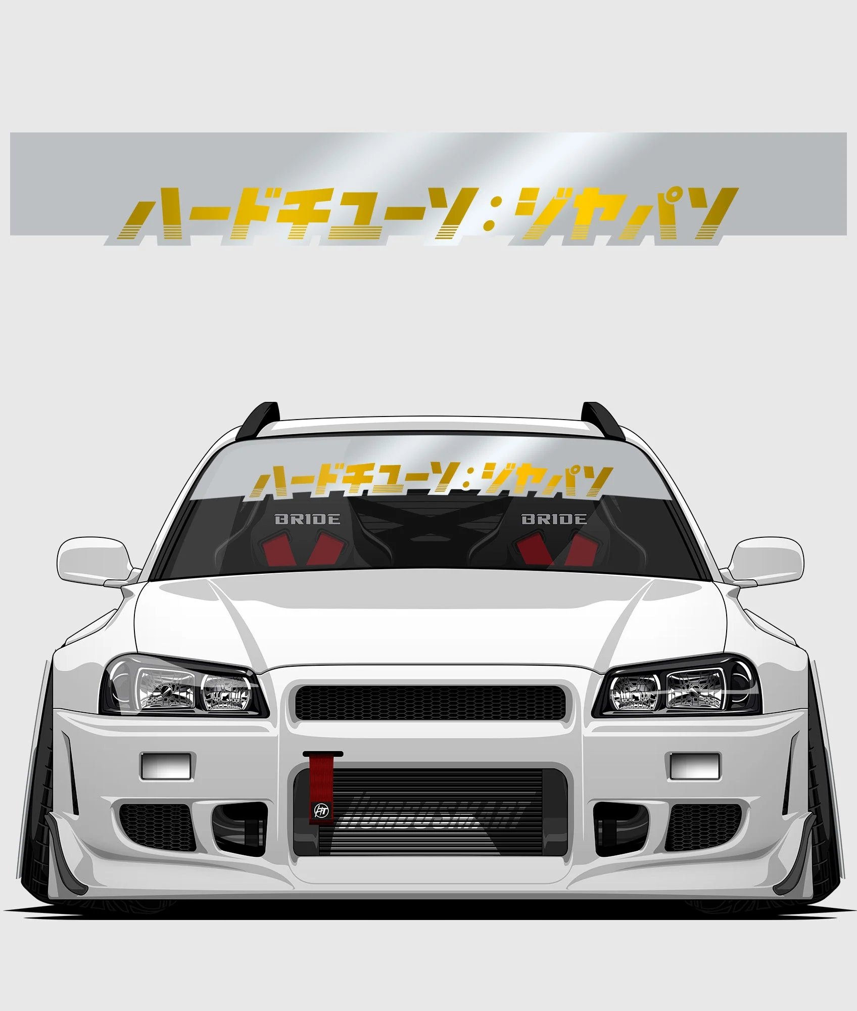 Hardtuned Kanji Window Banner - Stripes - Image 21