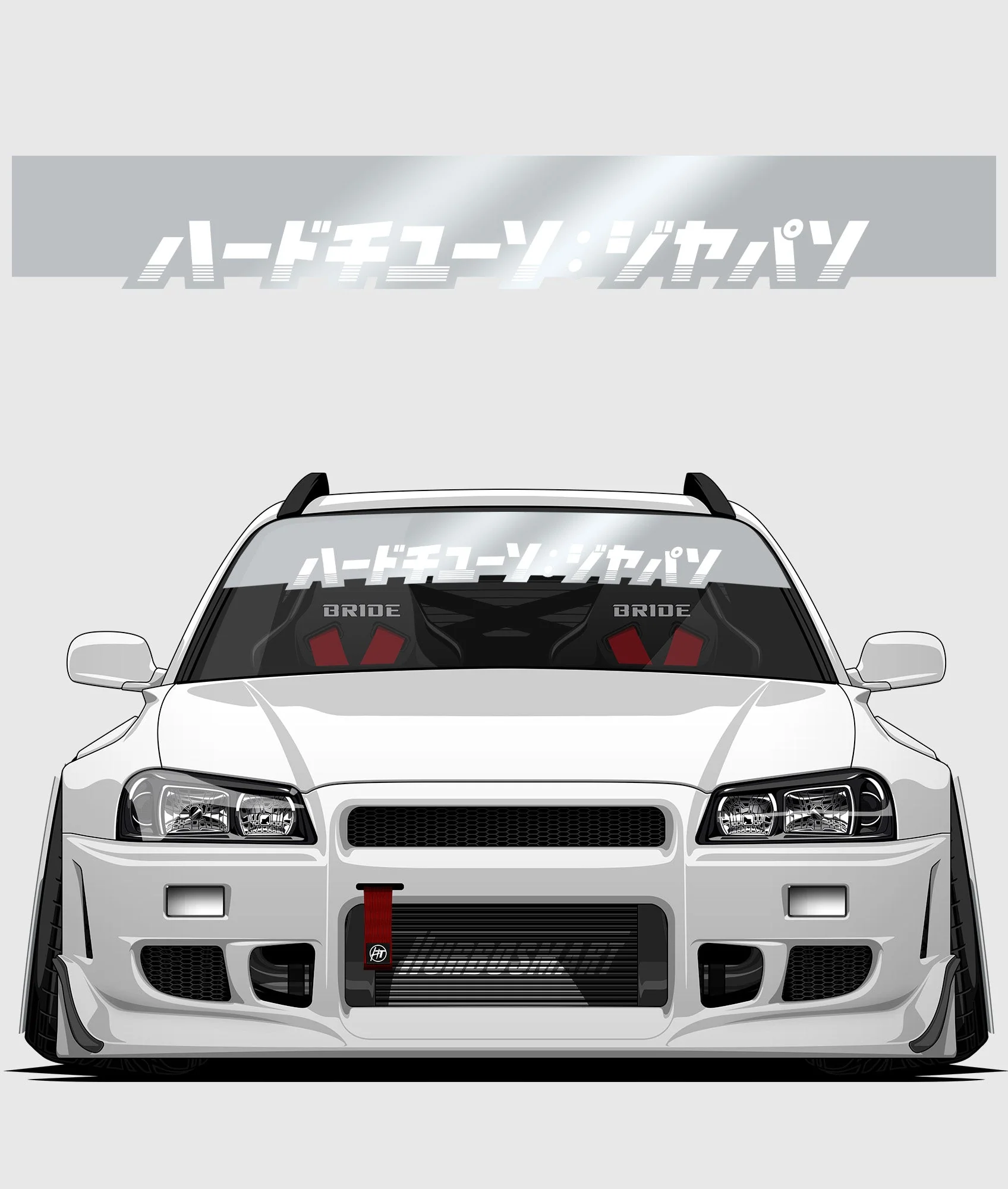 Hardtuned Kanji Window Banner - Stripes - Image 49
