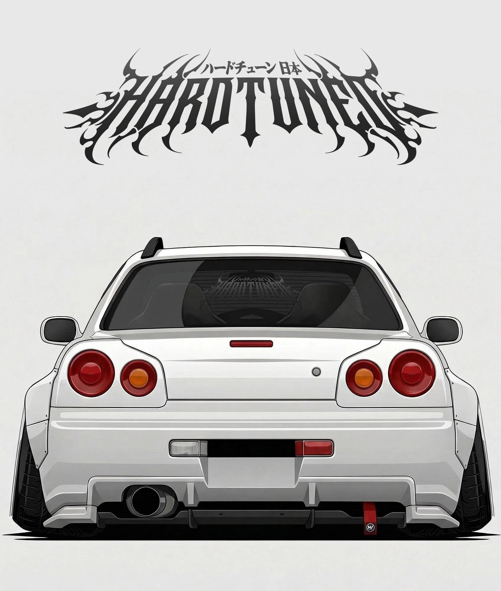Hardtuned Metal Arch Vinyl Sticker - Image 4