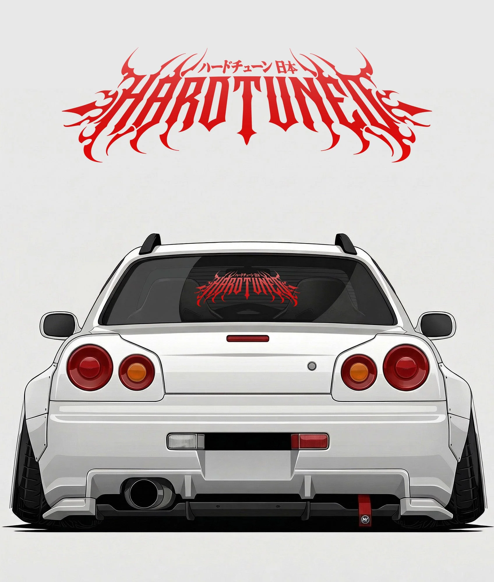 Hardtuned Metal Arch Vinyl Sticker - Image 8