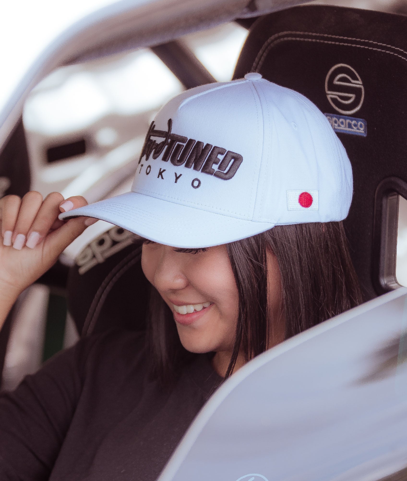 Hardtuned Tokyo White A-Frame Cap - Image 2