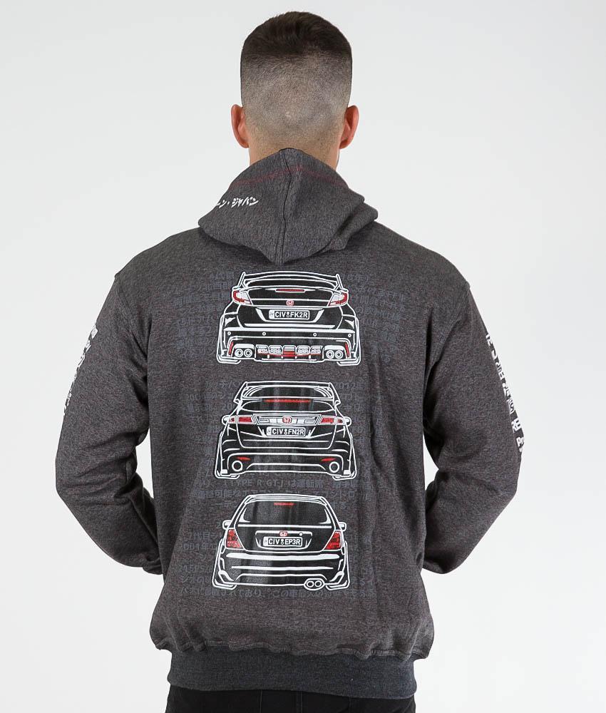 Honda Civic FK, FN, EP Hoodie - Image 2