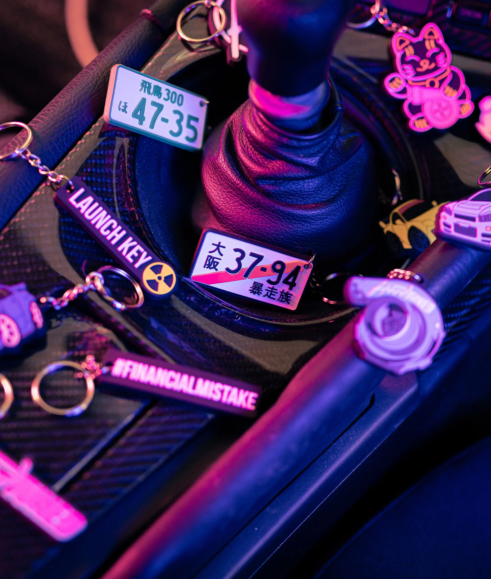 JDM Leaf Rubber Key Ring - Image 6