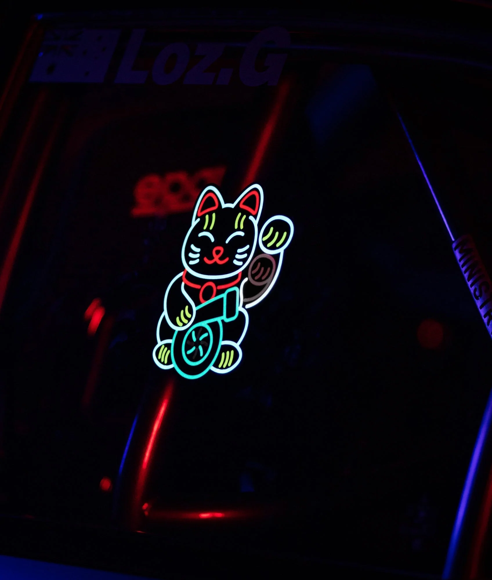 Lucky Cat USB Electric Sticker - Image 2