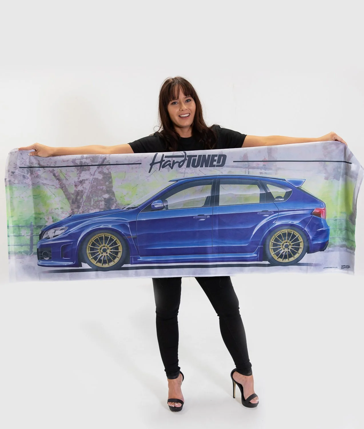 Subaru WRX Hatch Garage Flag