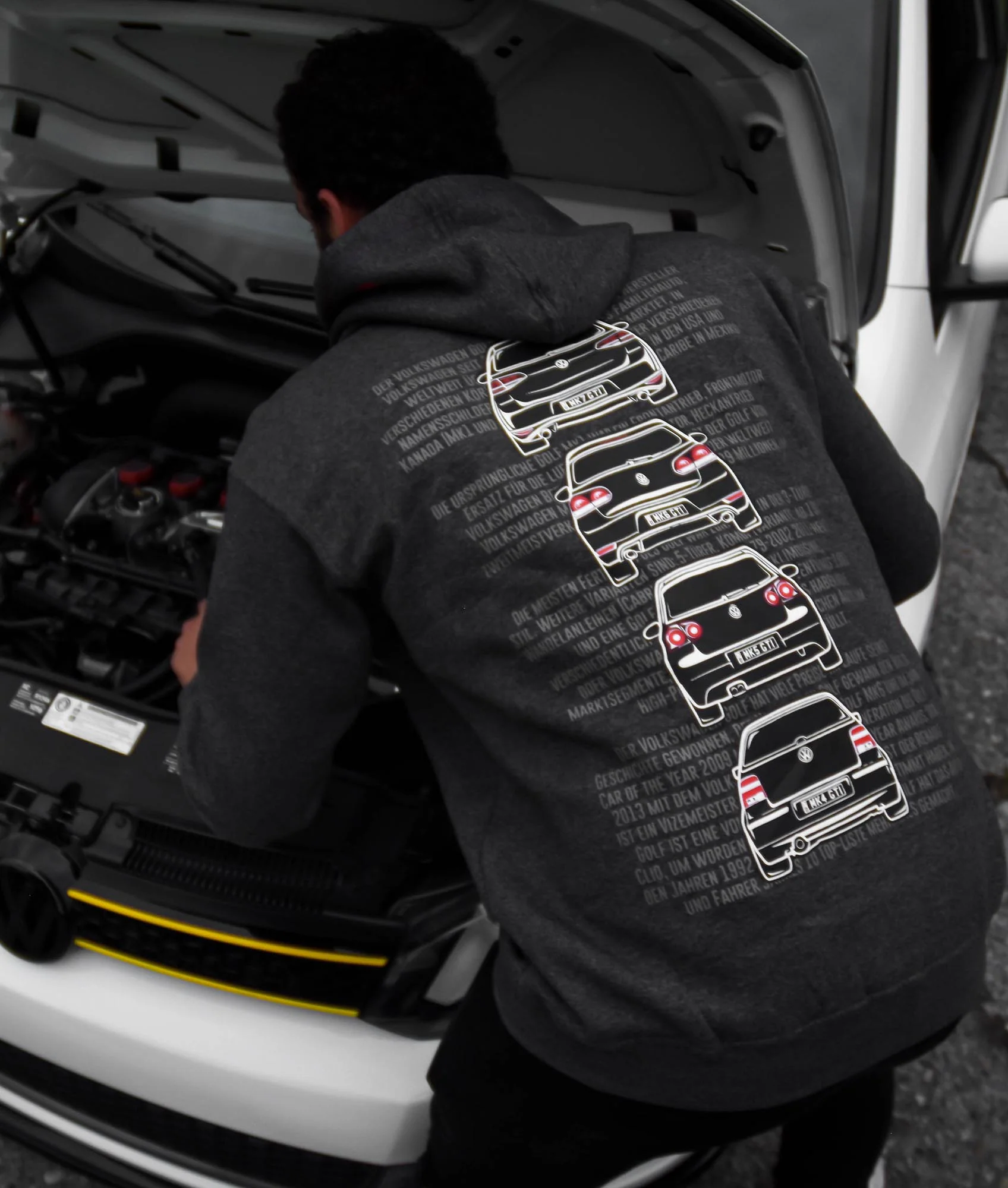 Volkswagen Golf GTI Hoodie - Black - Image 2