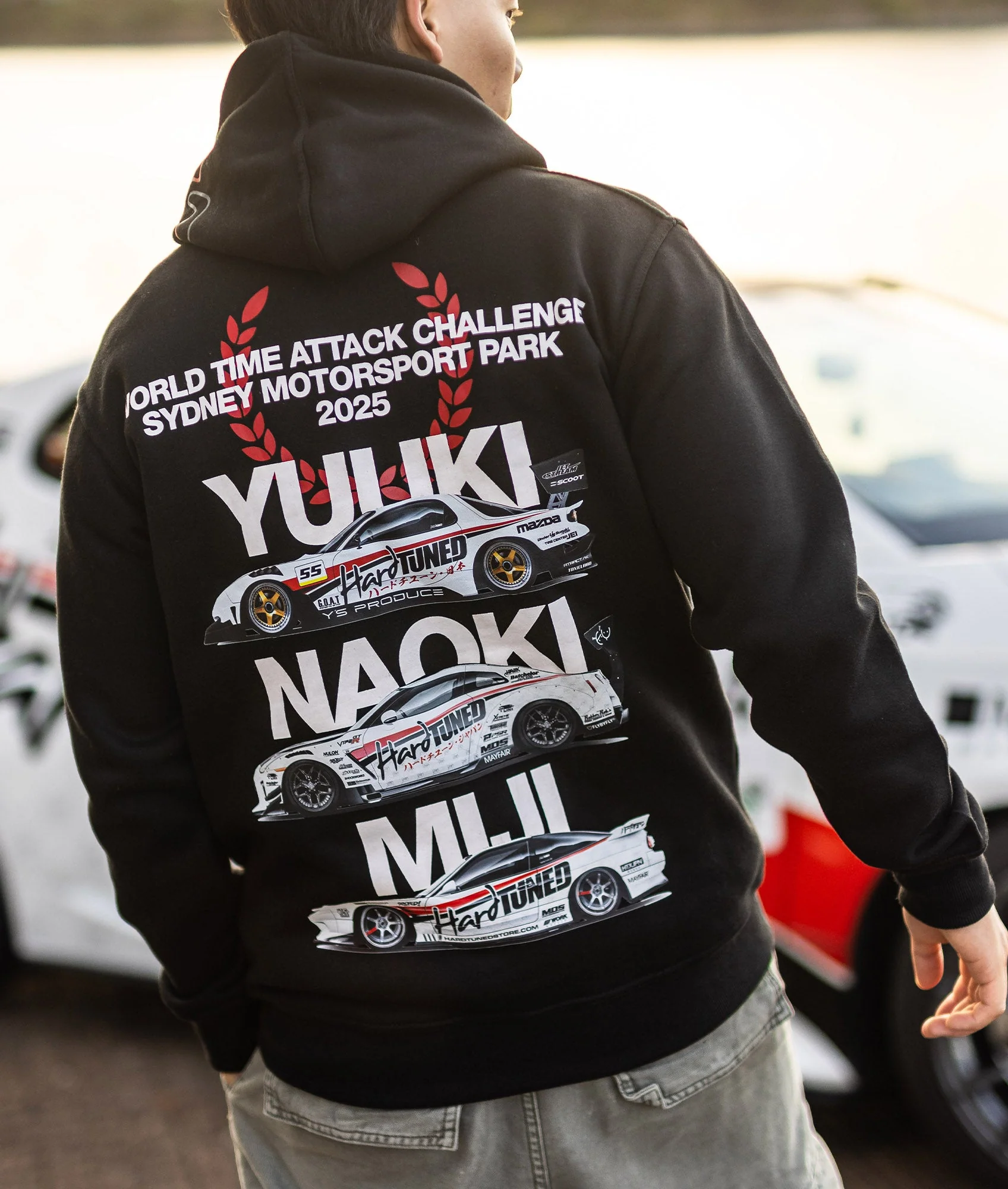 World Time Attack Team Hoodie - Black - Image 2